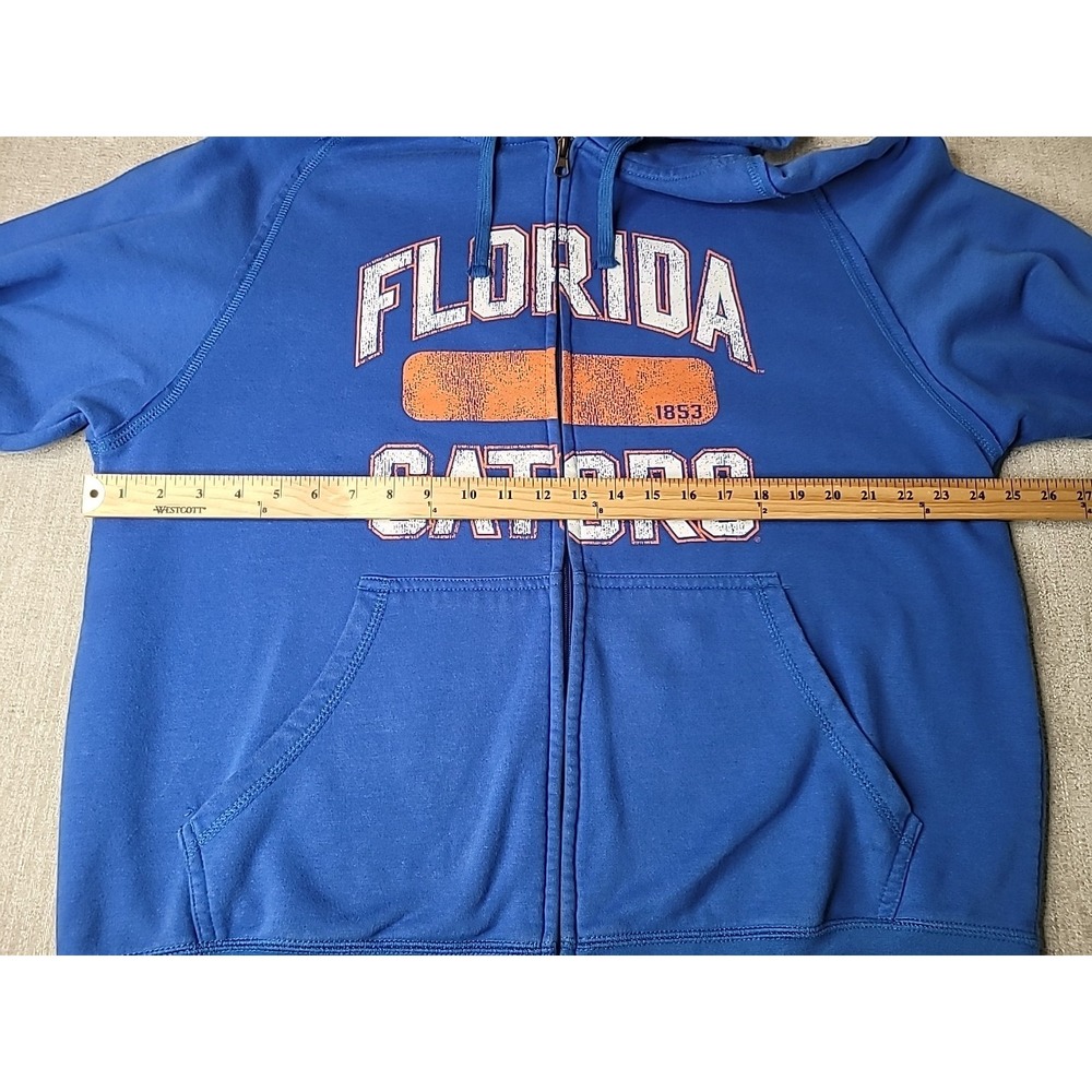NCAA UF Florida Gators Hoodie Full Zip Sweatshirt Mens XL Blue Orange Y2K - Picture 7 of 10